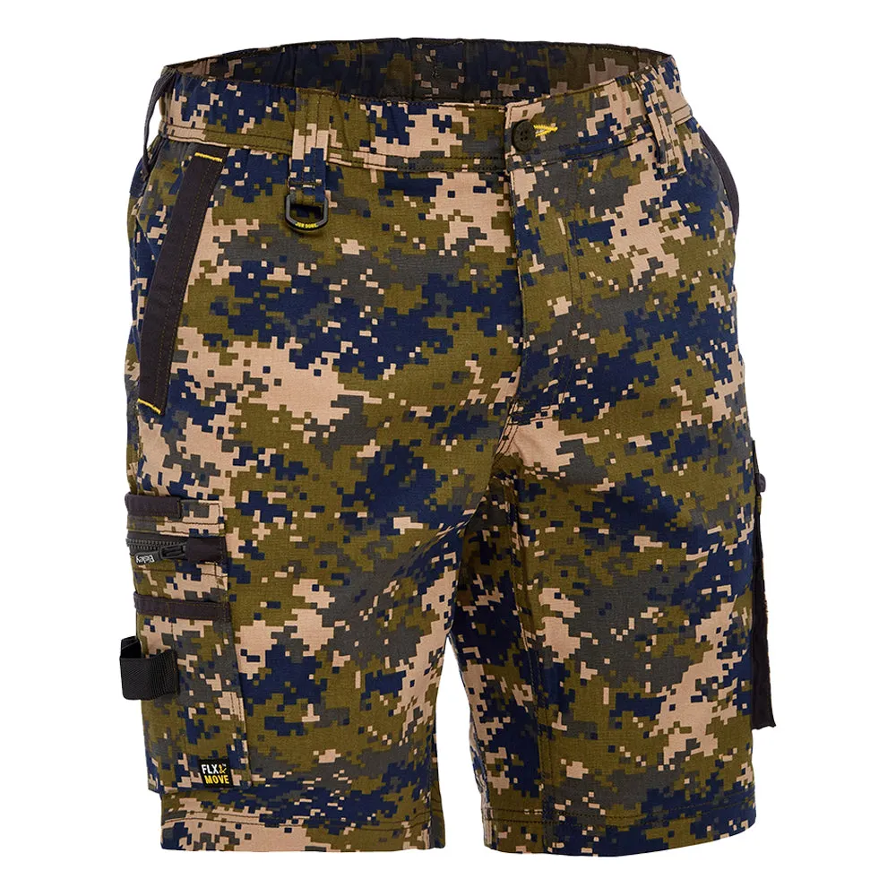 Bisley BSHC1337 Canvas Camo Cargo Short Army Digital - Limited Edition