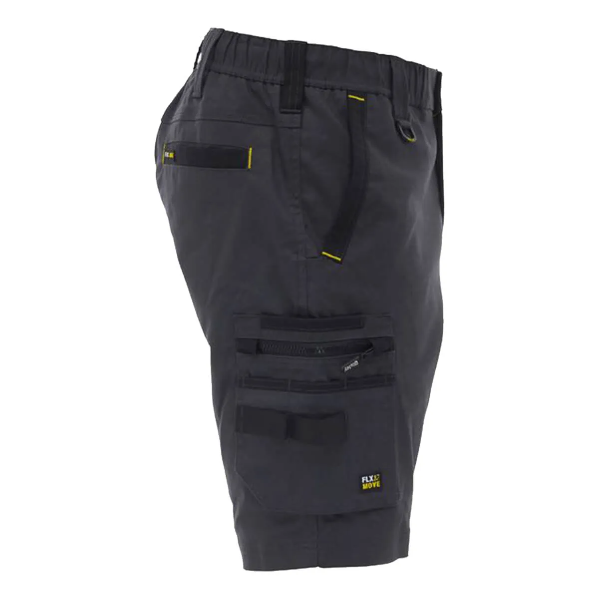 Bisley BSHC1338 Flx & Move Elastic Waist Cargo Short Charcoal