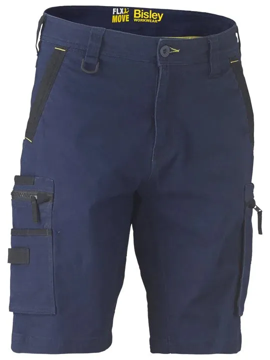 Bisley Flex & Move Stretch Utility Zip Cargo Short