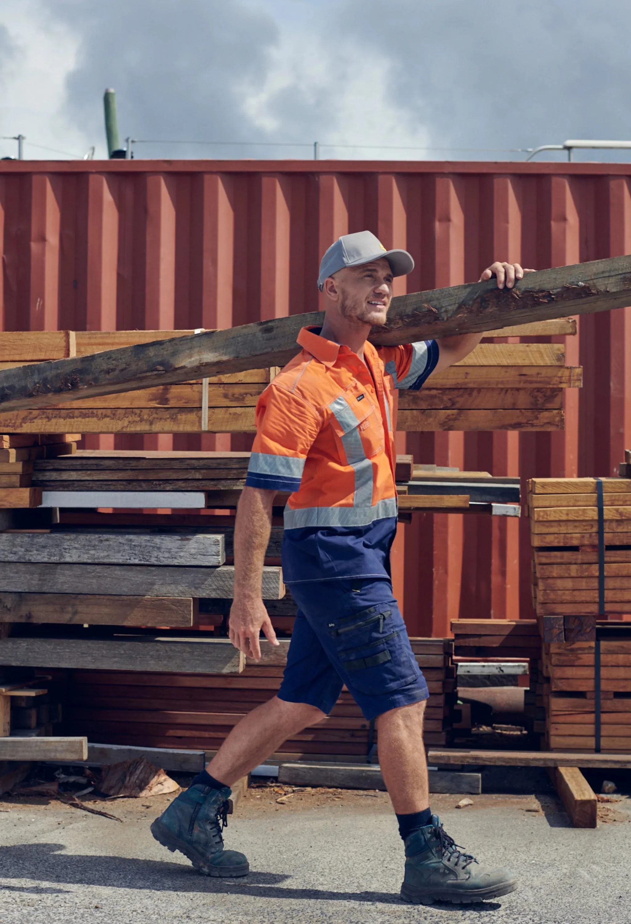 Bisley Flex & Move Stretch Utility Zip Cargo Short