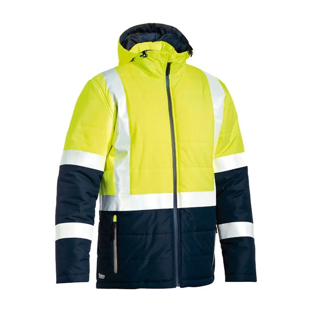 Bisley Taped Two Tone Hi Vis Puffer Jacket