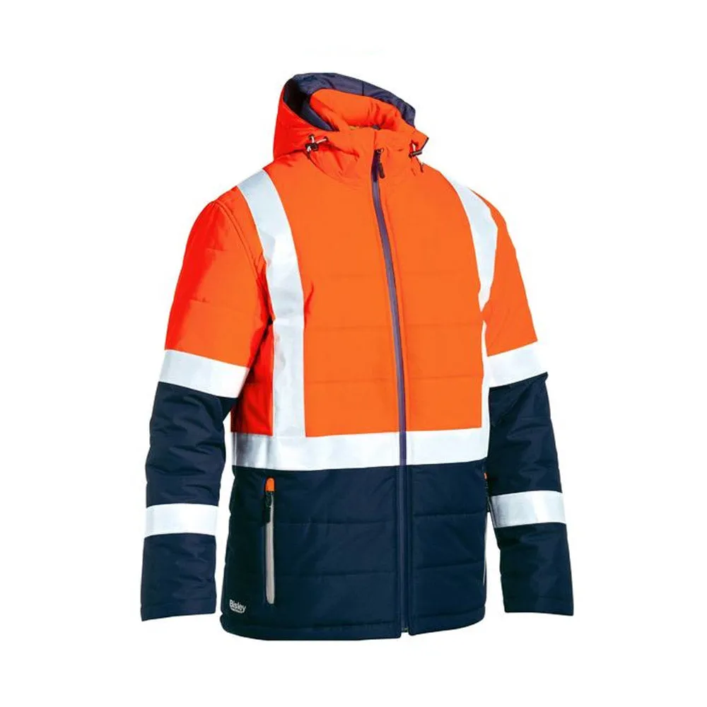 Bisley Taped Two Tone Hi Vis Puffer Jacket
