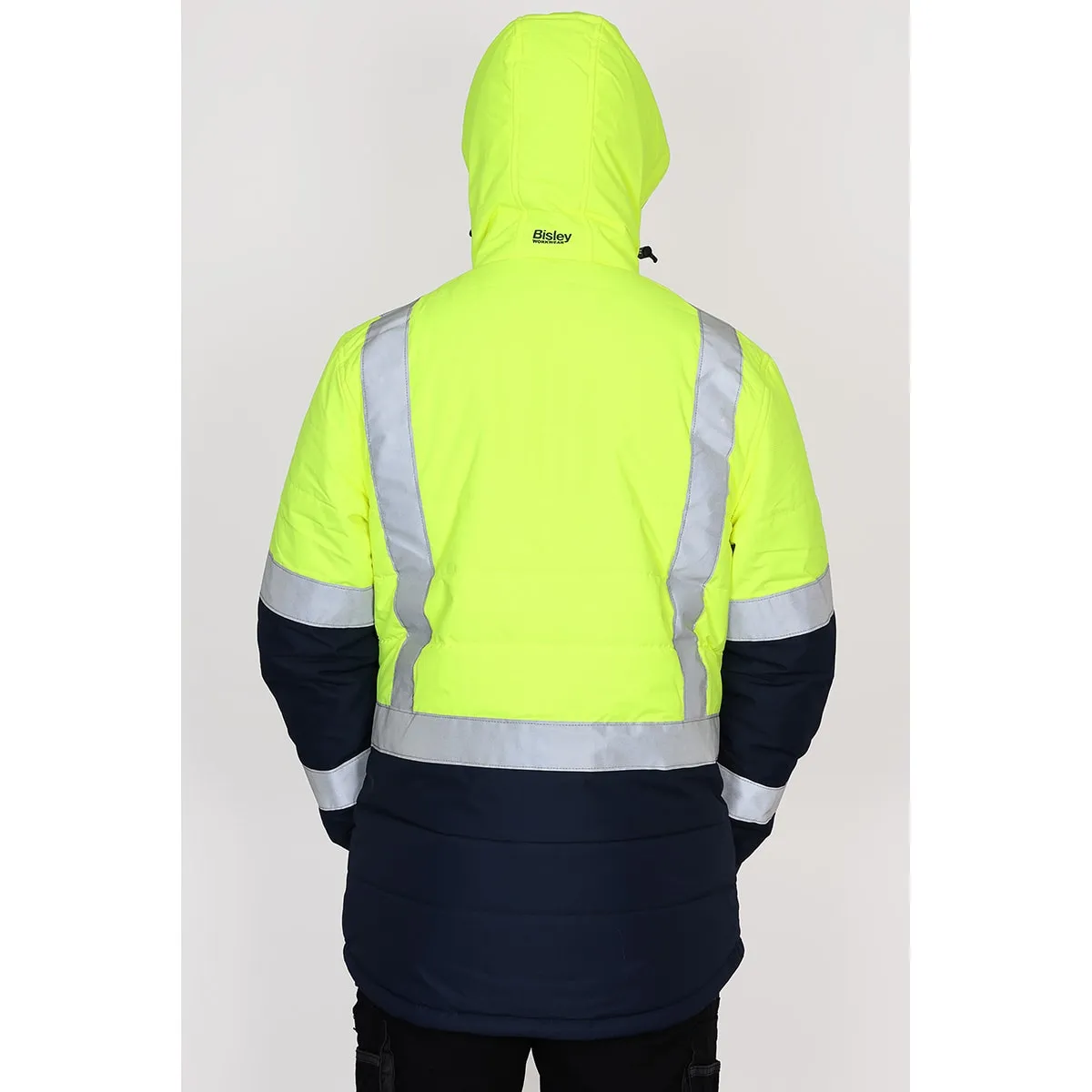 Bisley Taped Two Tone Hi Vis Puffer Jacket