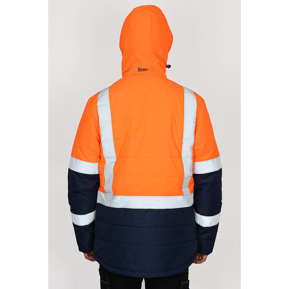 Bisley Taped Two Tone Hi Vis Puffer Jacket