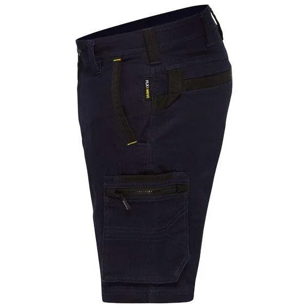 BISLEY UNI BW SRT FLX & MOVE ZIP CARGO SHORTS - BSHC1335