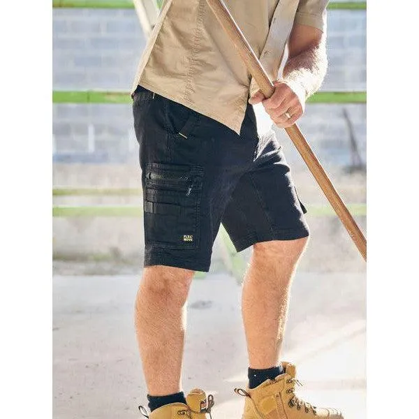BISLEY UNI BW SRT FLX & MOVE ZIP CARGO SHORTS - BSHC1335