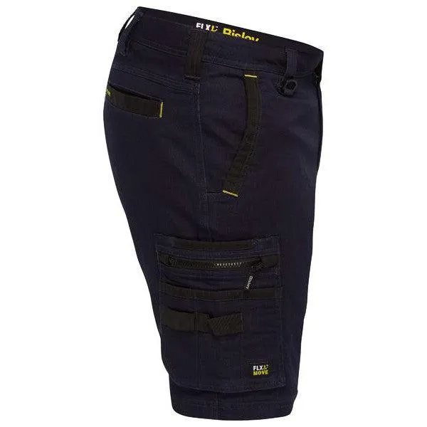 BISLEY UNI BW SRT FLX & MOVE ZIP CARGO SHORTS - BSHC1335
