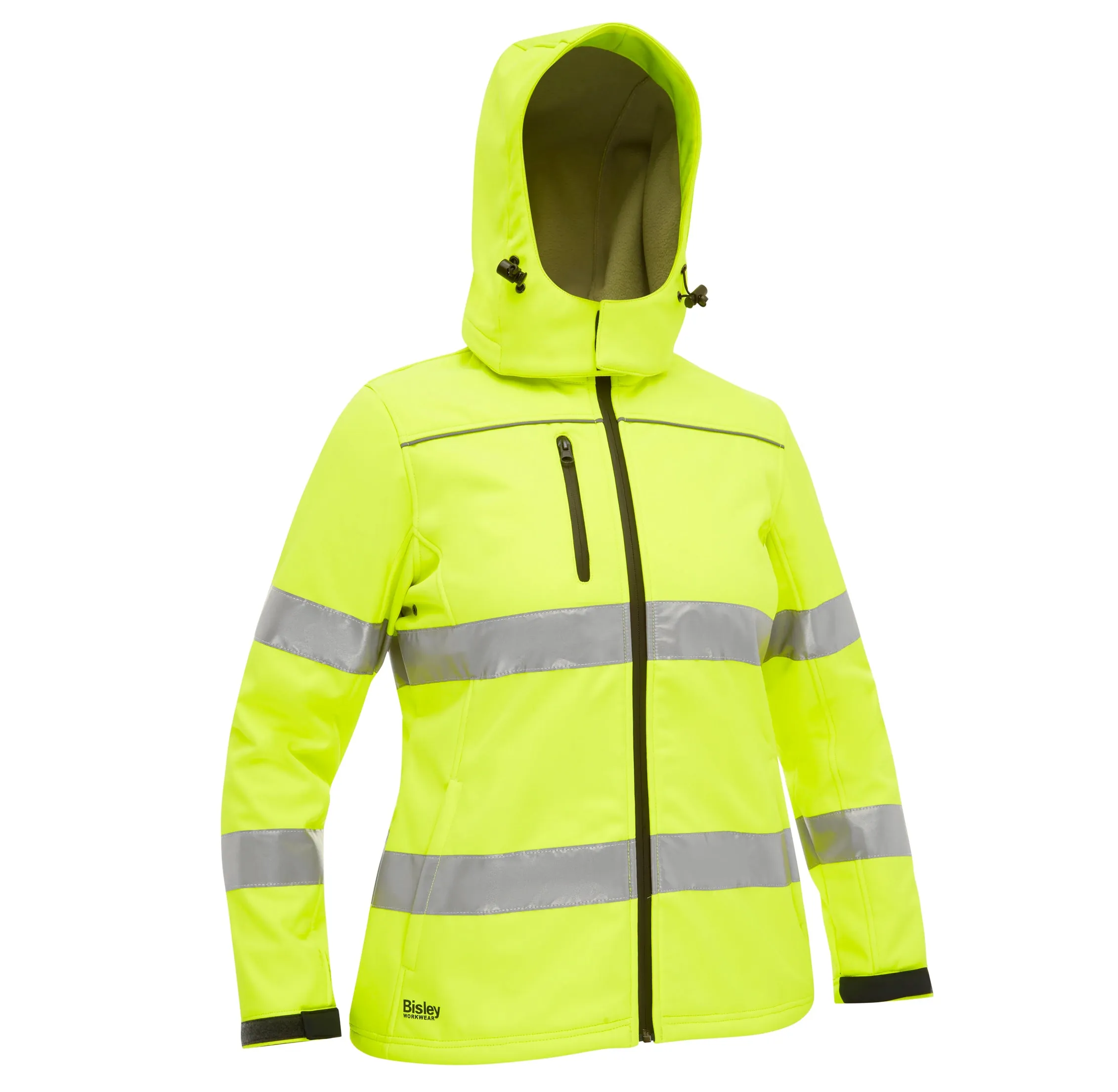 Bisley WOMENS TAPED HI VIS SOFTSHELL JACKET