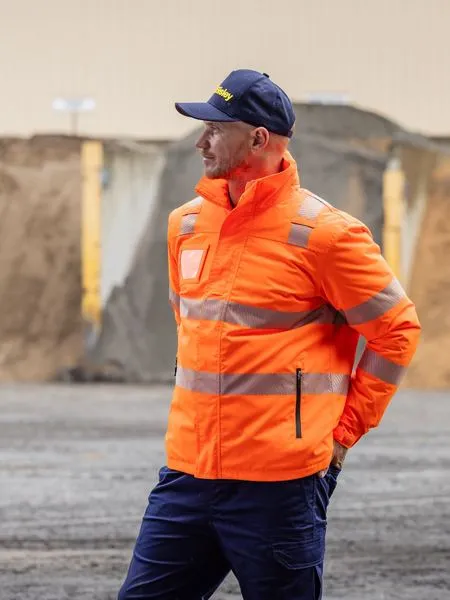 BJ6842T - Bisley - USB Taped Hi Vis Heated Jacket with Hood