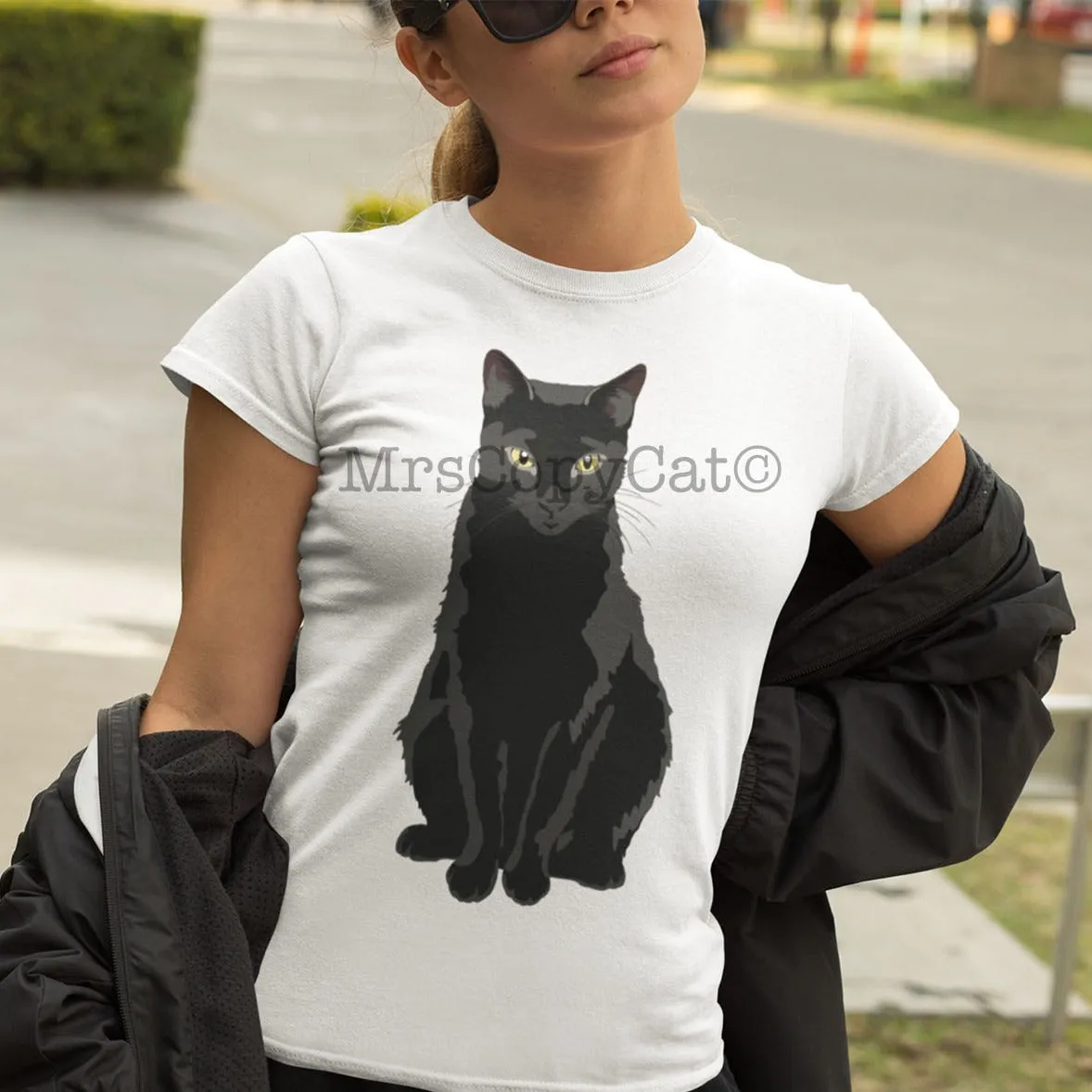 Black Cat T-Shirt MERCURY