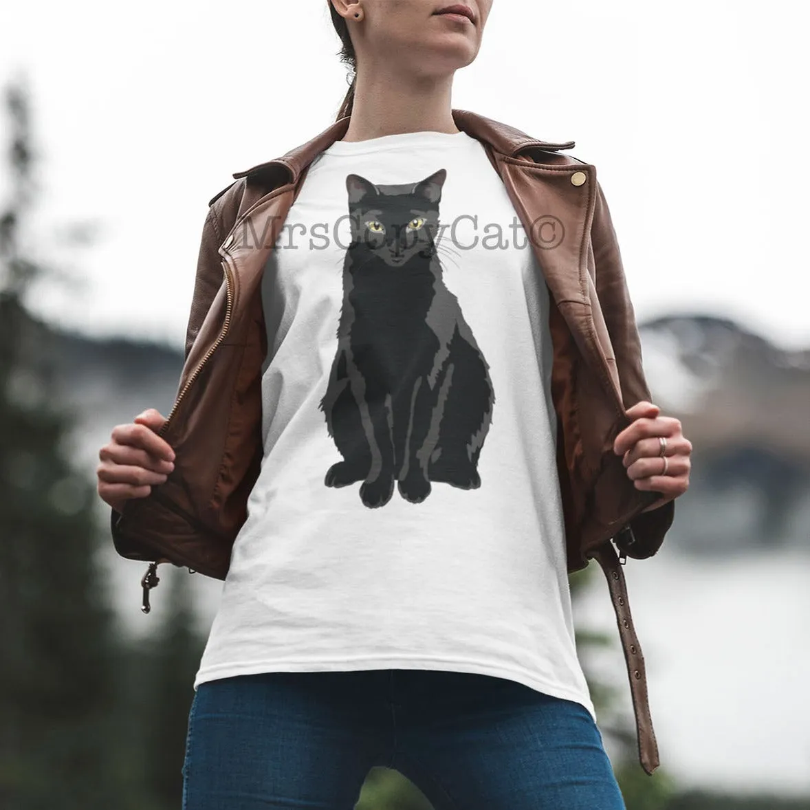 Black Cat T-Shirt MERCURY