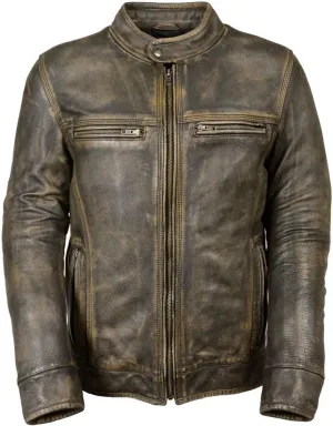 Black Leather Jacket Men - Black Real Lambskin Mens Motorcycle Jacket