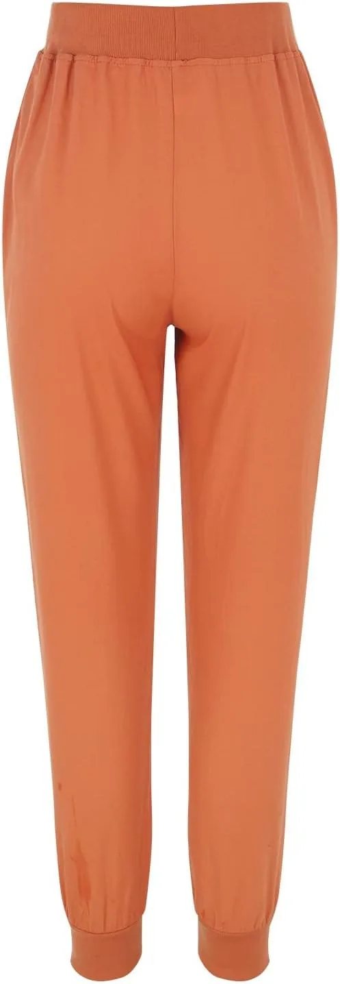 Black Linen Pants Women Tapered Summer Drawstring Elastic Waist High Waisted Lounge Sweatpants Casual Beach Trousers