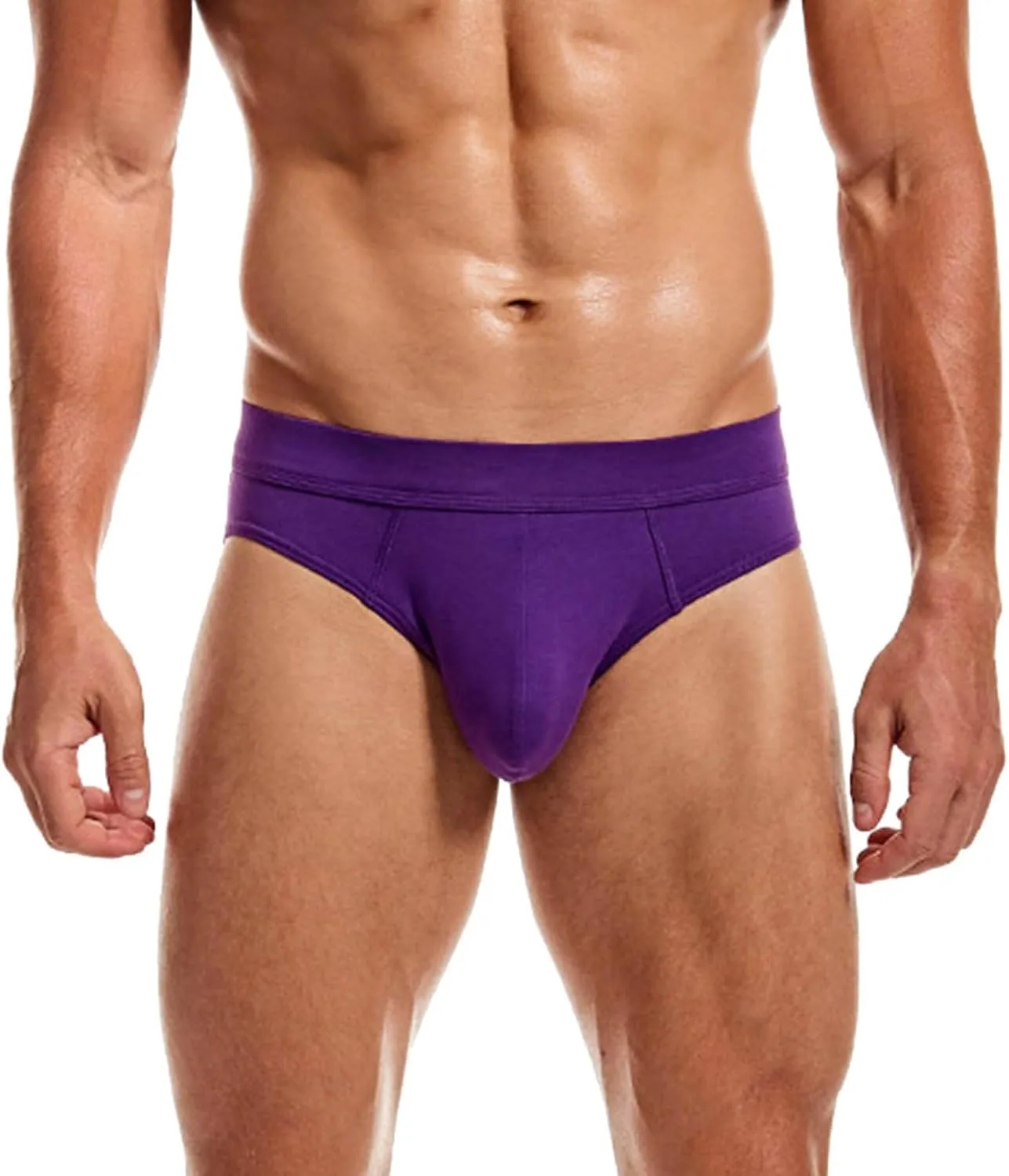 Briefs For Men Low Rise Stretch Cotton Fashion Solid Color Comfortable Sexy Briefs Underwear