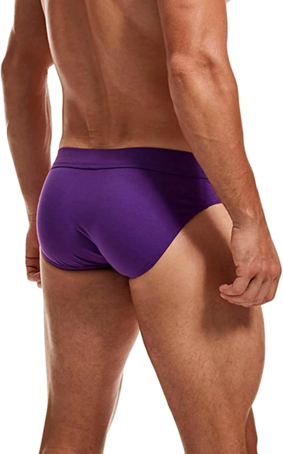 Briefs For Men Low Rise Stretch Cotton Fashion Solid Color Comfortable Sexy Briefs Underwear