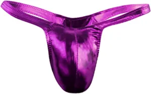 Briefs Sexy Leather Comfortable Men's,Solid Color Thin Soft Adjustable Active Underwear Sweat-Wicking Comfy