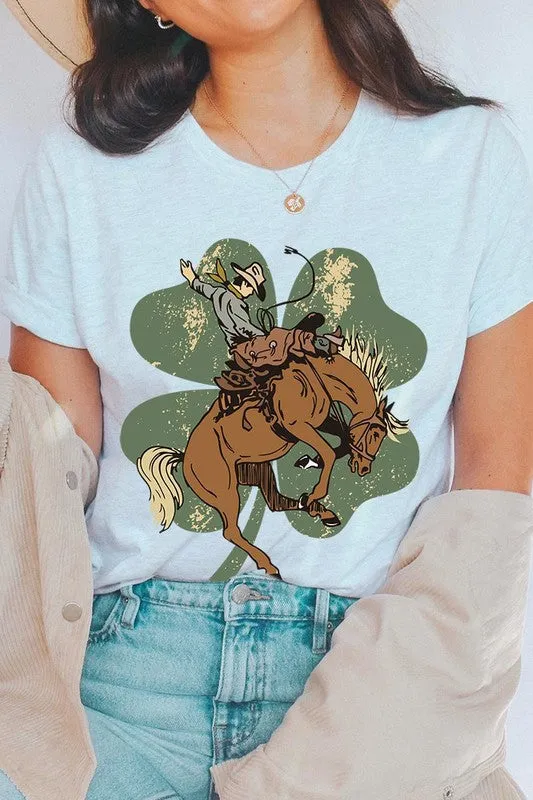 Bronc Bustin' Clover Tee