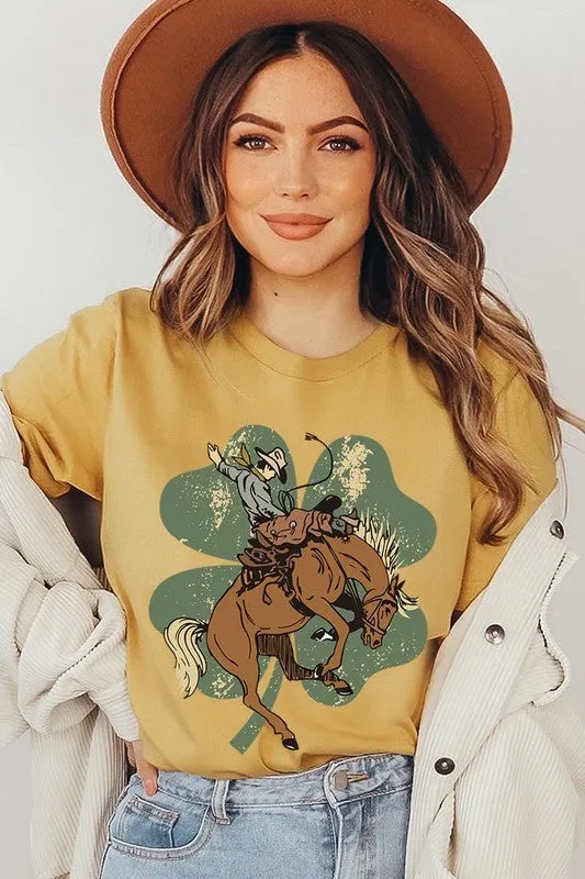 Bronc Bustin' Clover Tee