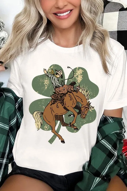 Bronc Bustin' Clover Tee