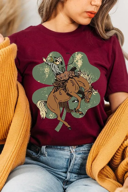 Bronc Bustin' Clover Tee