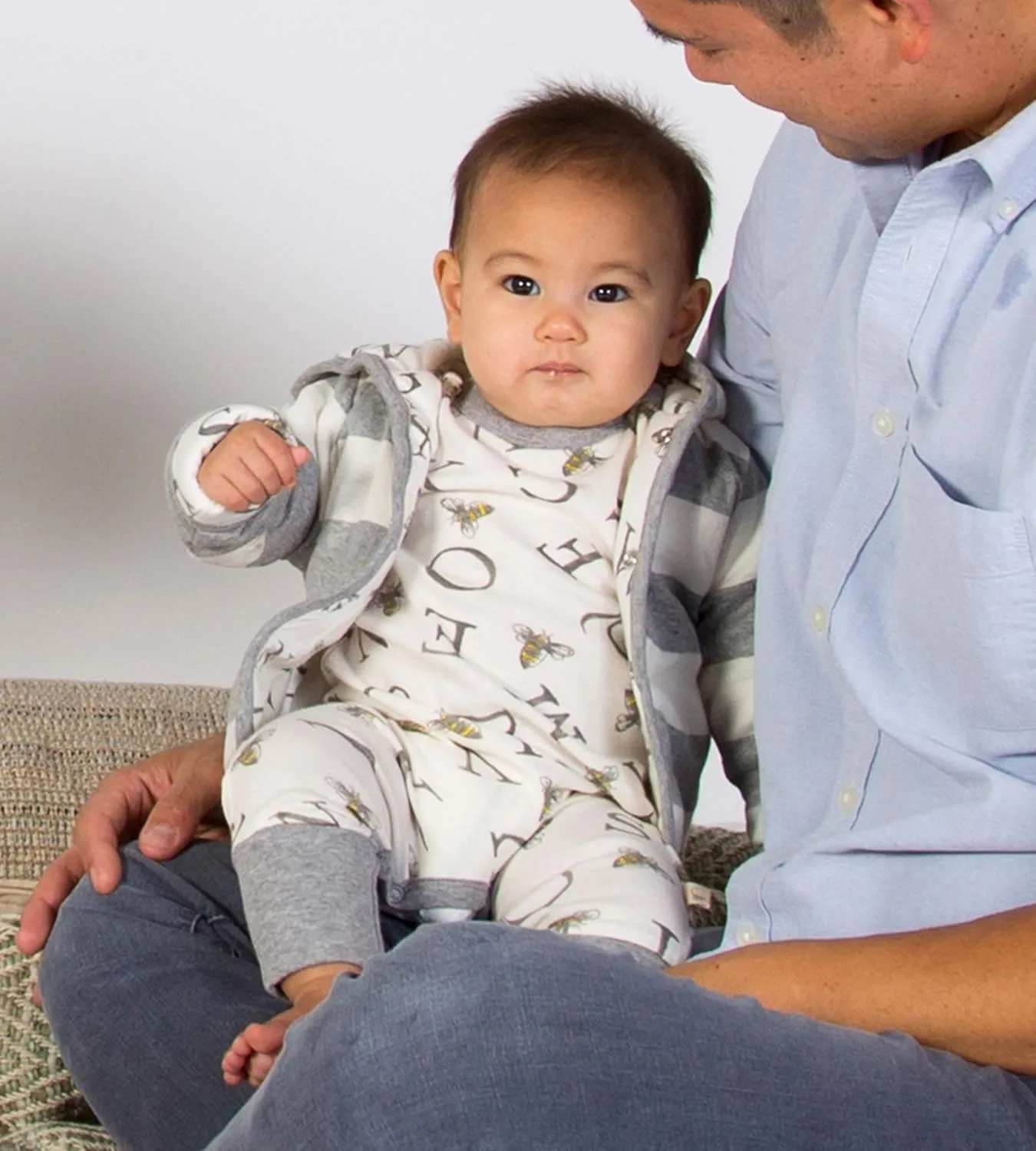 Burt's Bees Baby Unisex Baby Organic Cotton Button Up Jacket