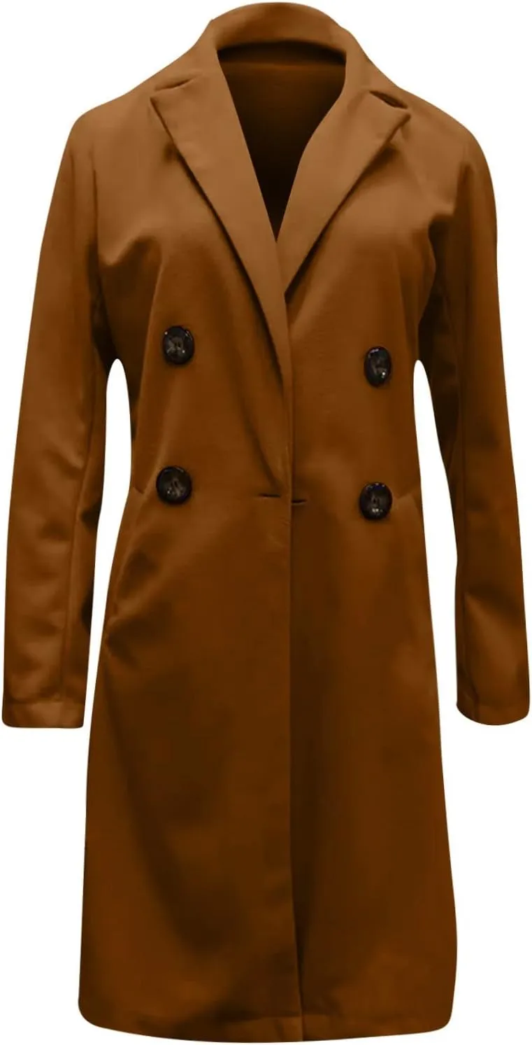 Business Casual Blazers & Tops - Women's Trench Coat Jackets