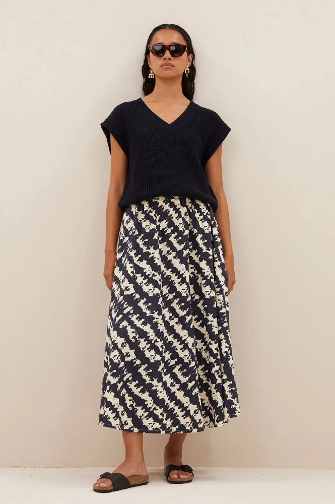 By-Bar Juta Shade Midi Skirt