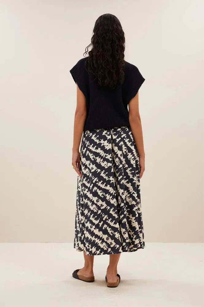 By-Bar Juta Shade Midi Skirt