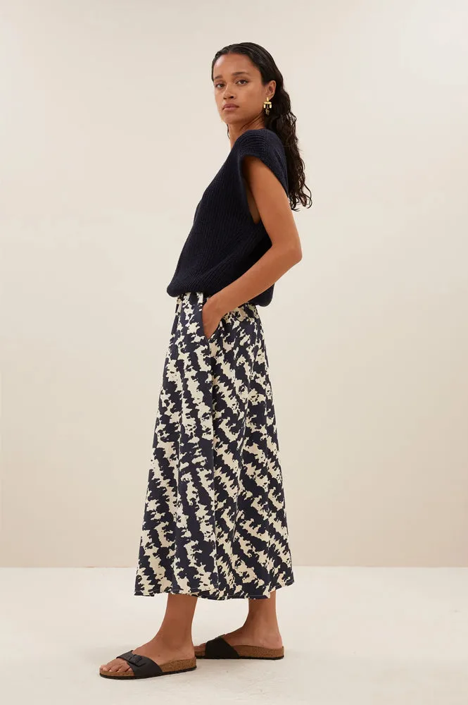 By-Bar Juta Shade Midi Skirt