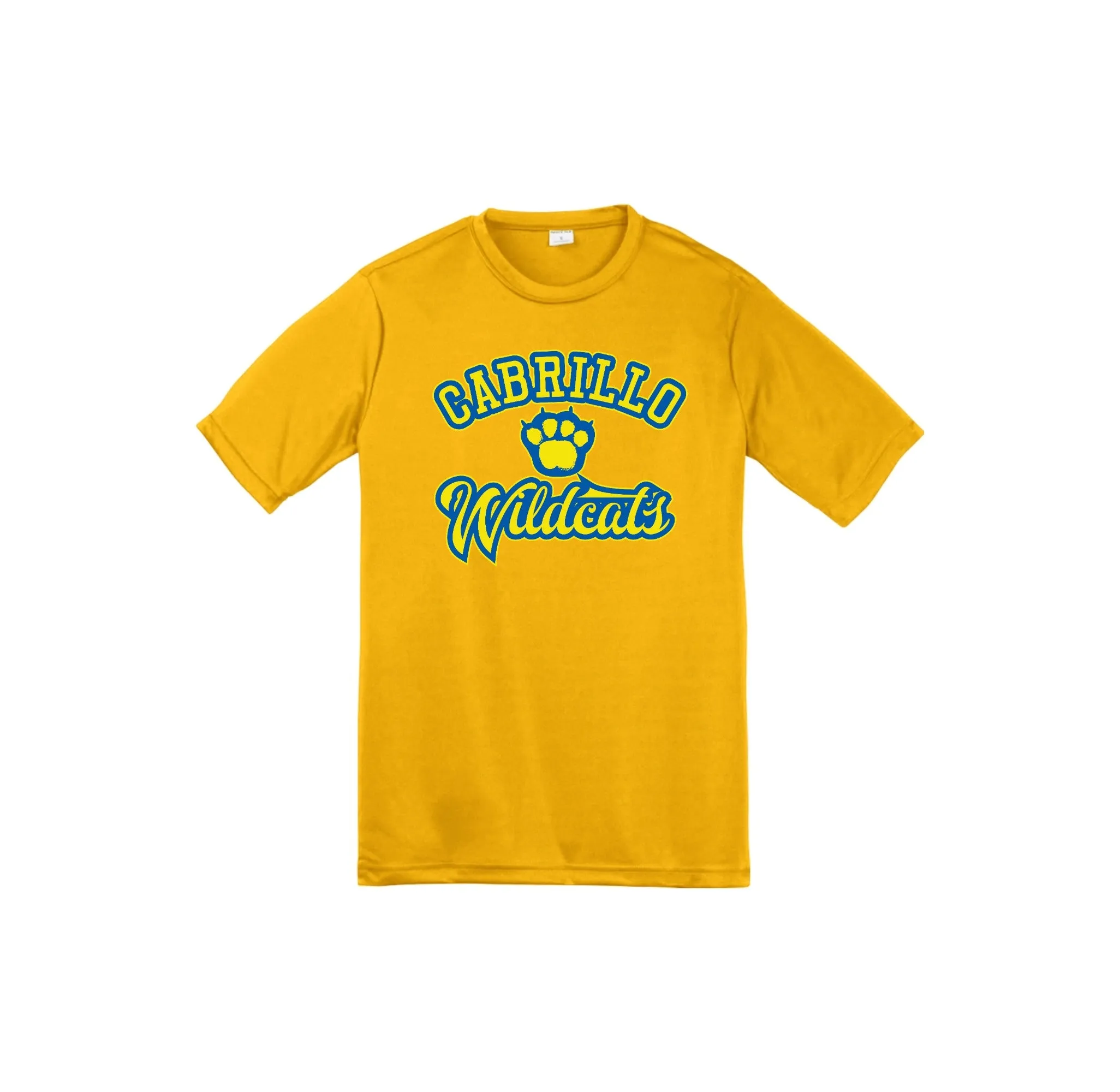Cabrillo Elementary School Spirit Wear 2025 On-Demand-Youth Unisex Dri-Fit Shirt On-Demand Paw Middle Logo