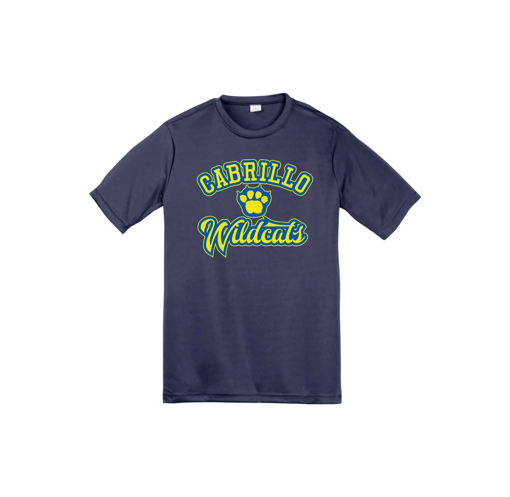 Cabrillo Elementary School Spirit Wear 2025 On-Demand-Youth Unisex Dri-Fit Shirt On-Demand Paw Middle Logo