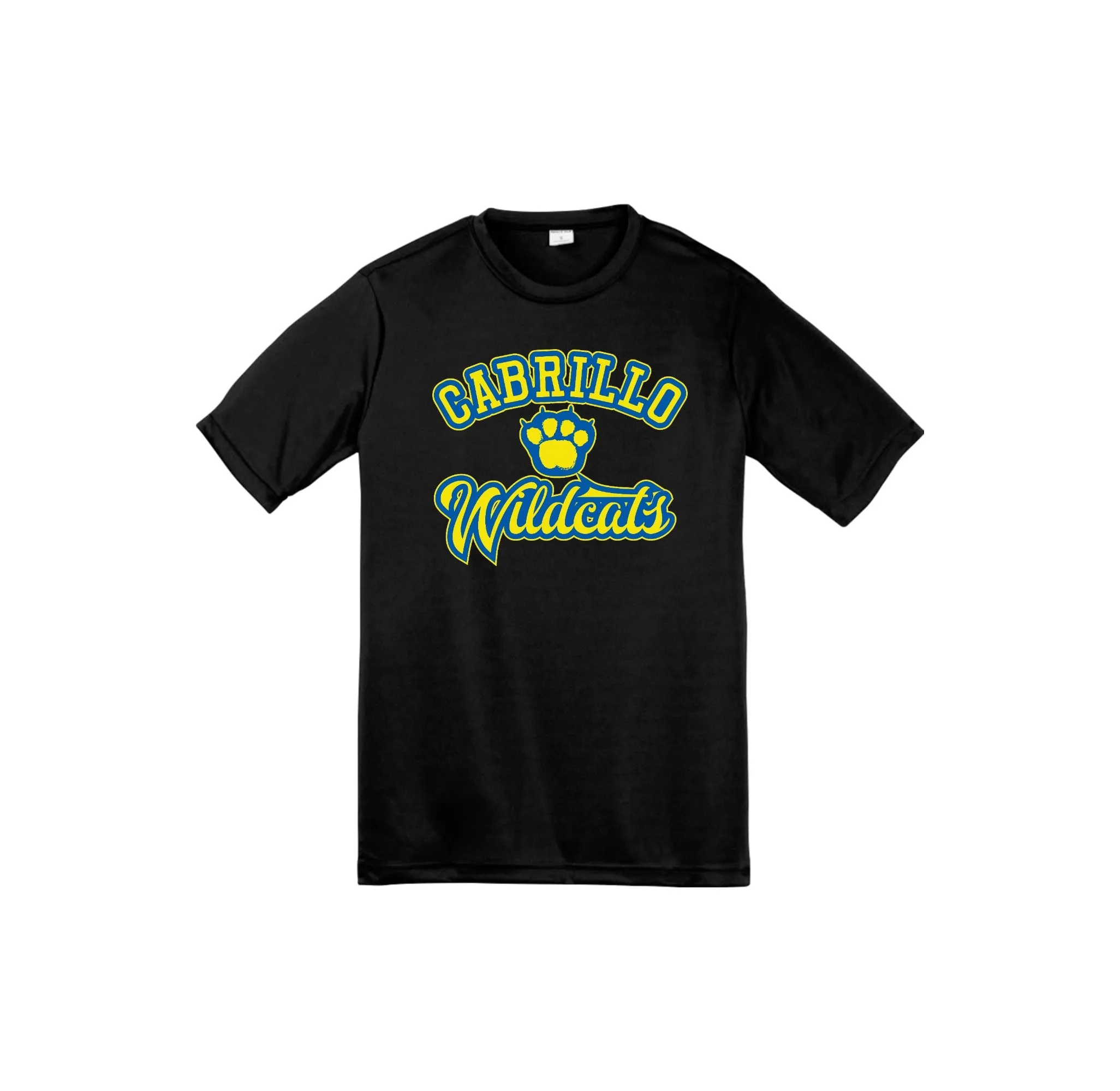 Cabrillo Elementary School Spirit Wear 2025 On-Demand-Youth Unisex Dri-Fit Shirt On-Demand Paw Middle Logo