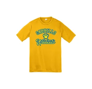 Cabrillo Elementary School Spirit Wear 2025 On-Demand-Youth Unisex Dri-Fit Shirt On-Demand Paw Middle Logo