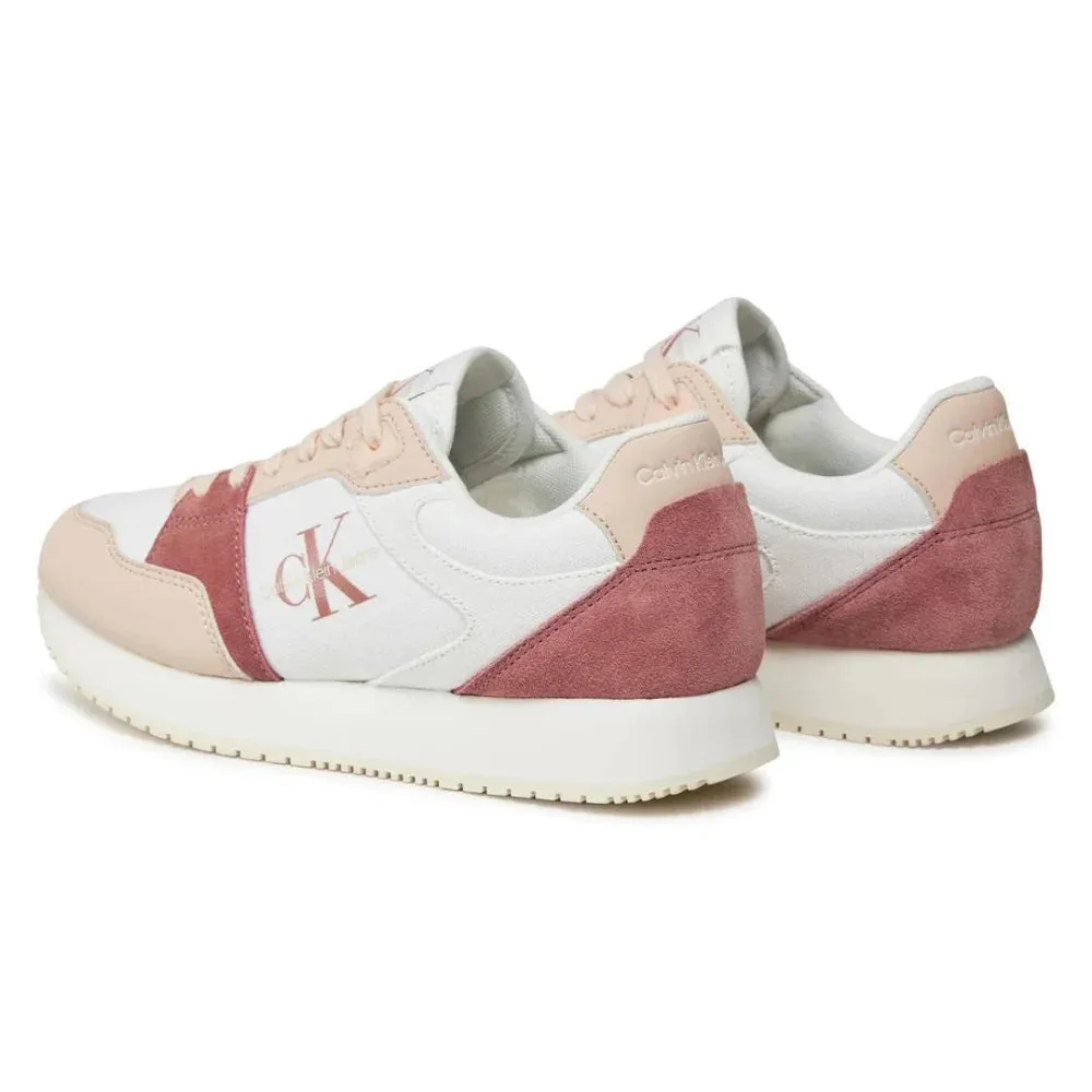 Calvin Klein Jeans Runner Low Lace Mix Ml Btw Women YW0YW01436-WHTPNK