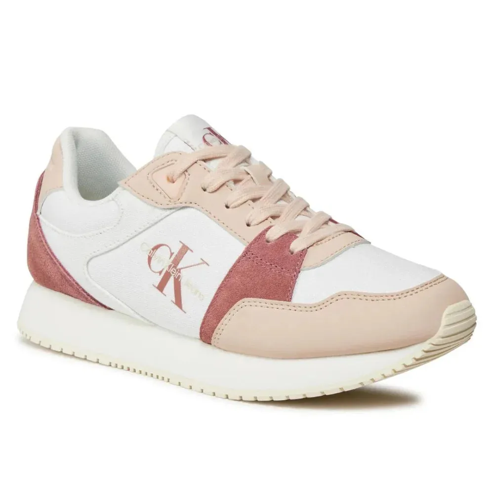 Calvin Klein Jeans Runner Low Lace Mix Ml Btw Women YW0YW01436-WHTPNK