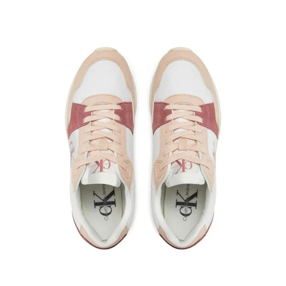 Calvin Klein Jeans Runner Low Lace Mix Ml Btw Women YW0YW01436-WHTPNK