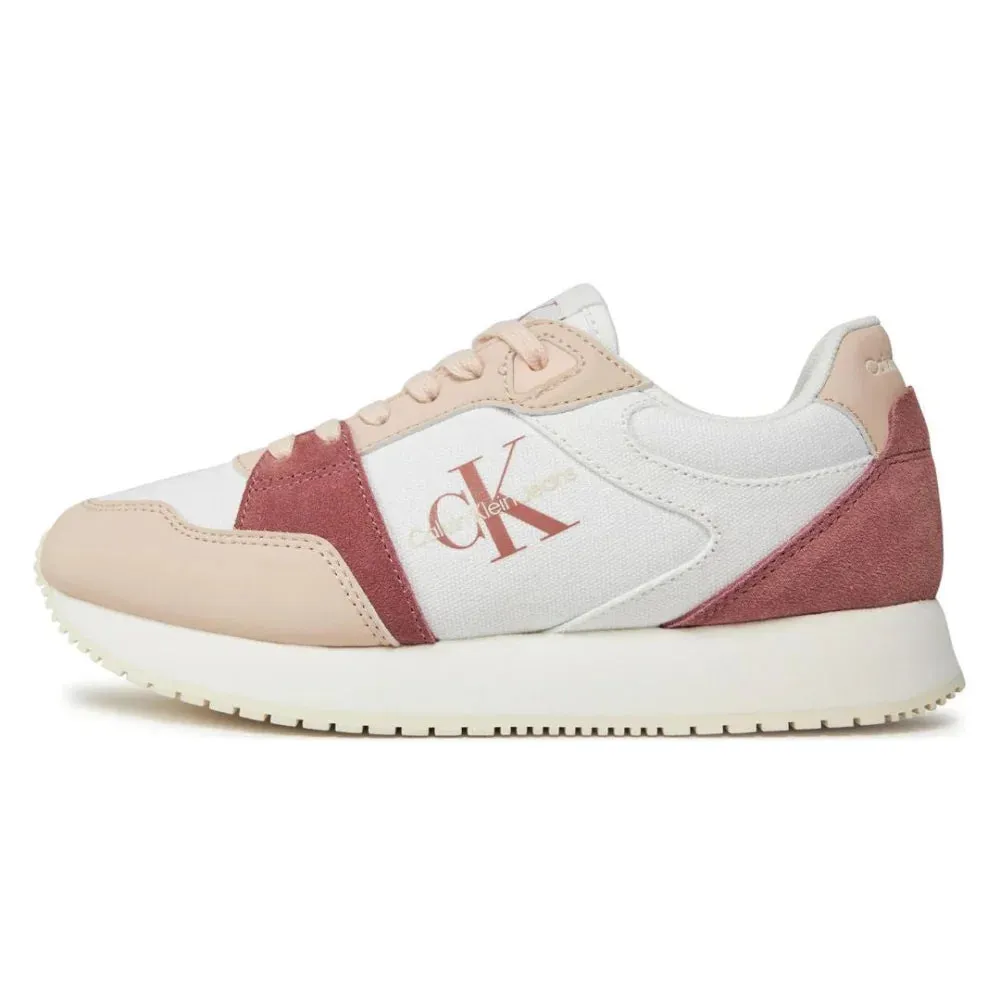 Calvin Klein Jeans Runner Low Lace Mix Ml Btw Women YW0YW01436-WHTPNK
