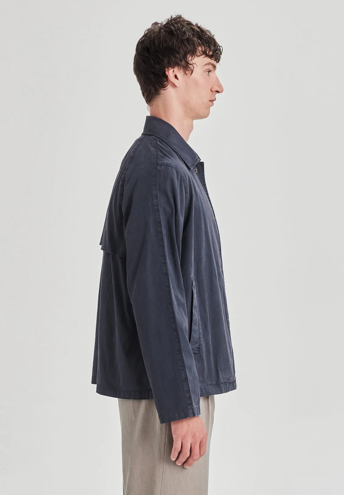 CANVAS SHIRT JACKET, VINTAGE MIDNIGHT