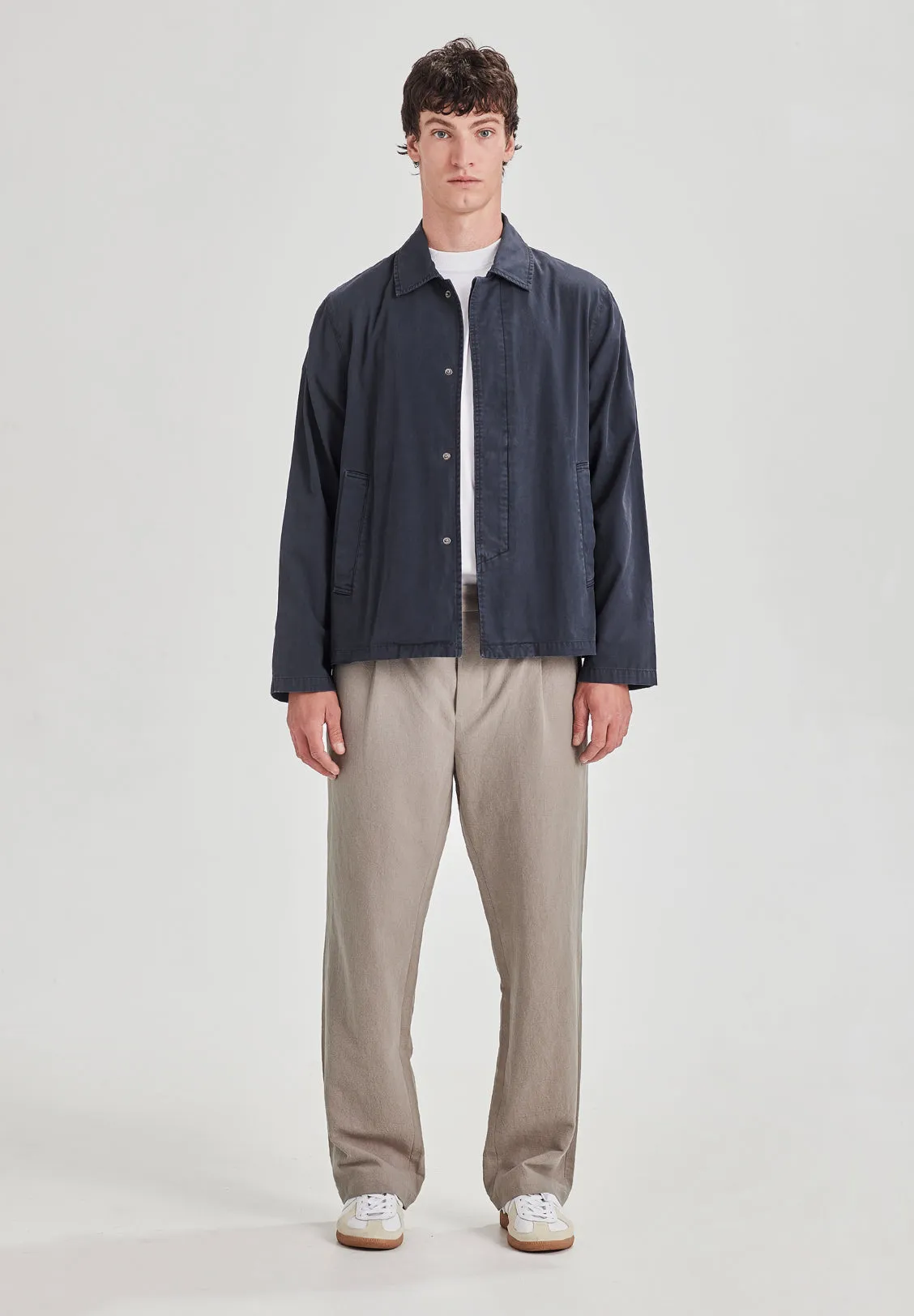 CANVAS SHIRT JACKET, VINTAGE MIDNIGHT