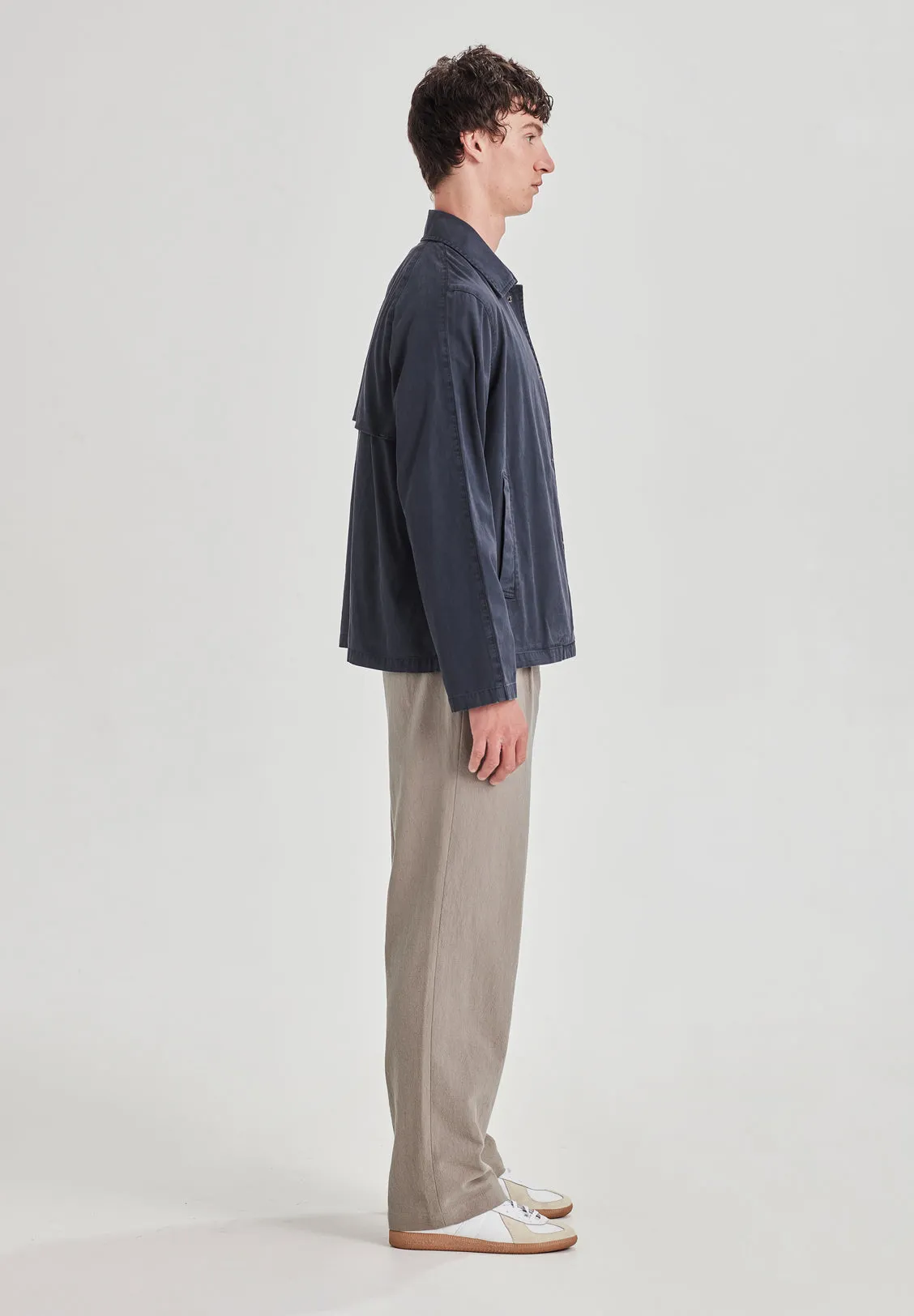 CANVAS SHIRT JACKET, VINTAGE MIDNIGHT