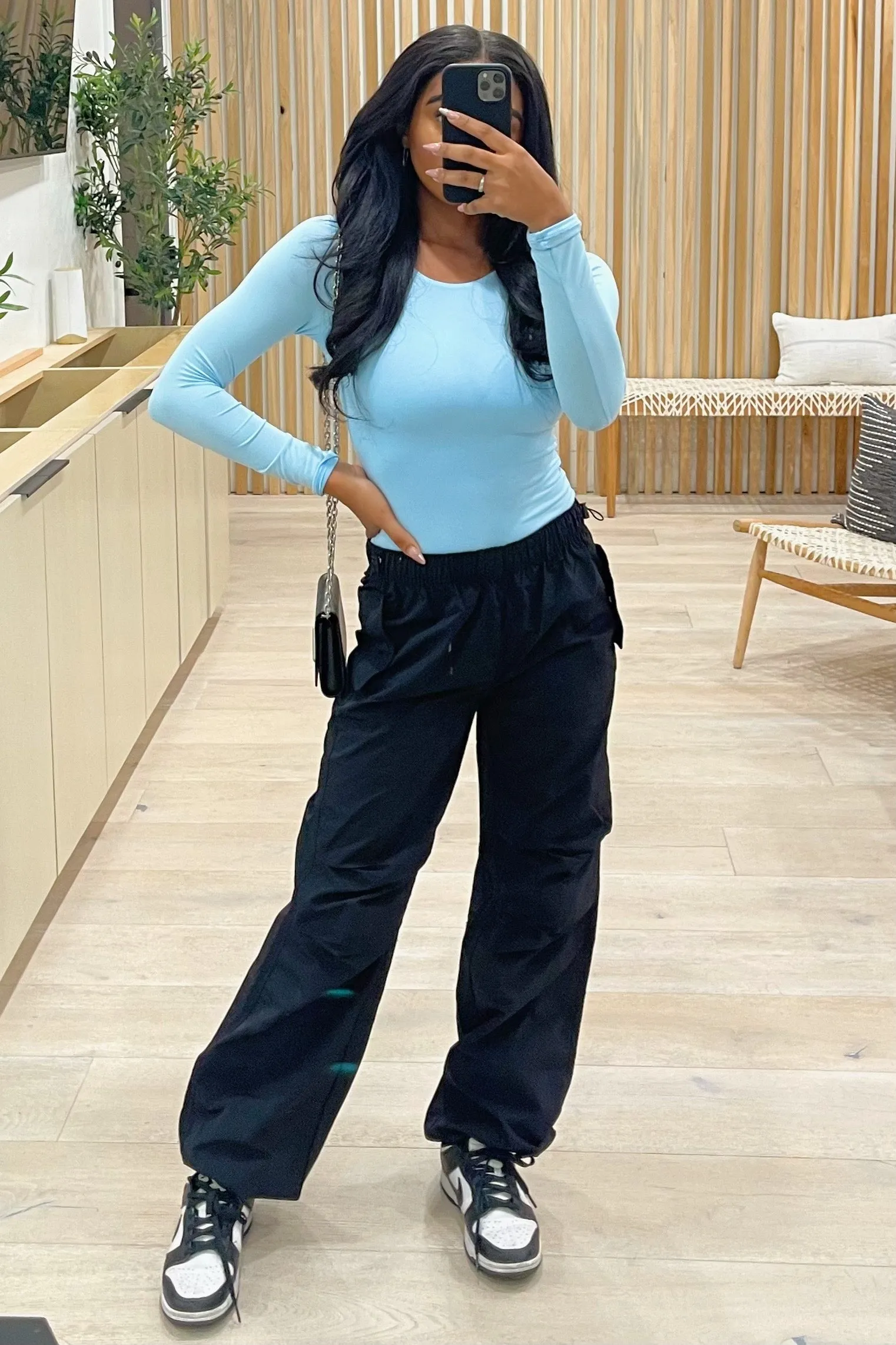 Cara Long Sleeve Bodysuit (Baby Blue)