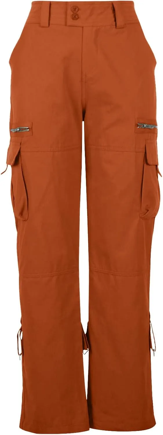 Cargo Pants for Women Mid Rise Pockets Baggy Trousers Loose Lightweight Hiking Pants Y2K Fashion Boyfriend Streetwear Pants