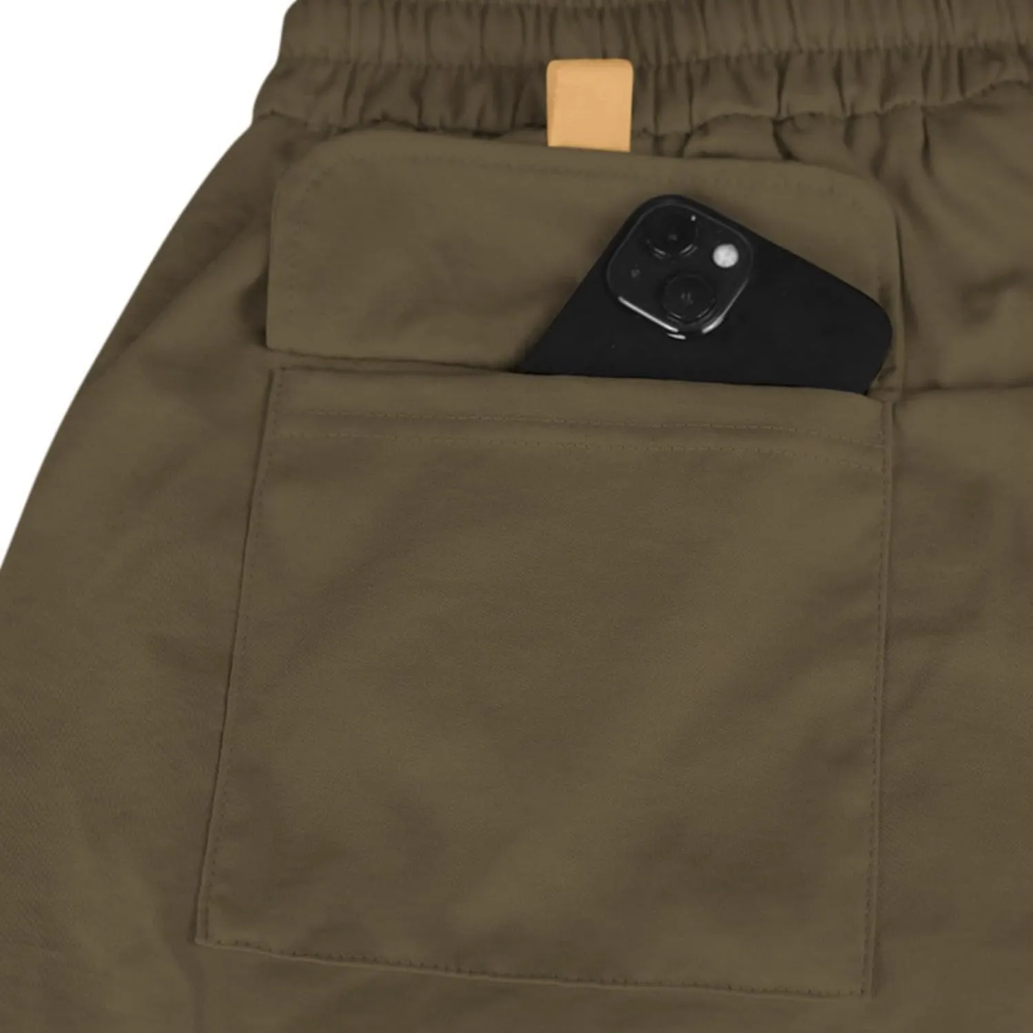 Cargo Shorts for Men Stretch Waist Drawstring Slim Fishing Hiking Long Chino Shorts Lounge Work Pants Multi Pockets