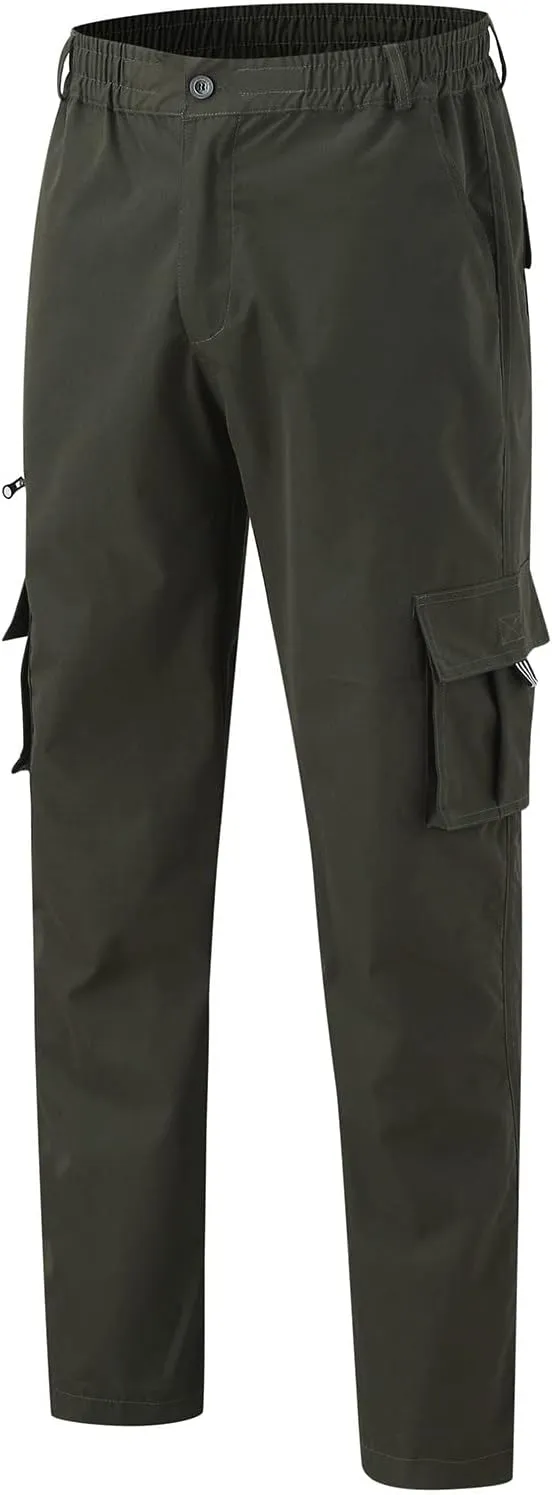 Cargo Sweatpants for Men Workout Pants Letter Print Fleece Casual Joggers with Pockets Mens Pants Classic Fit Pocket