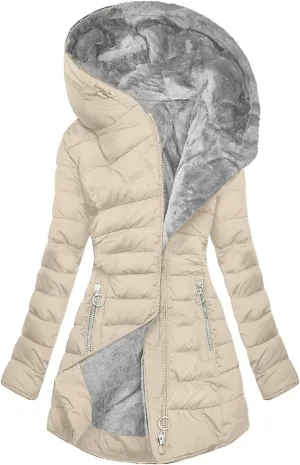 Ceboyel Womens Puffer Down Jacket 2024 Warm Winter Coats Jackets Hooded Thicken Parkas Plus Size Trendy Clothing With Hood
