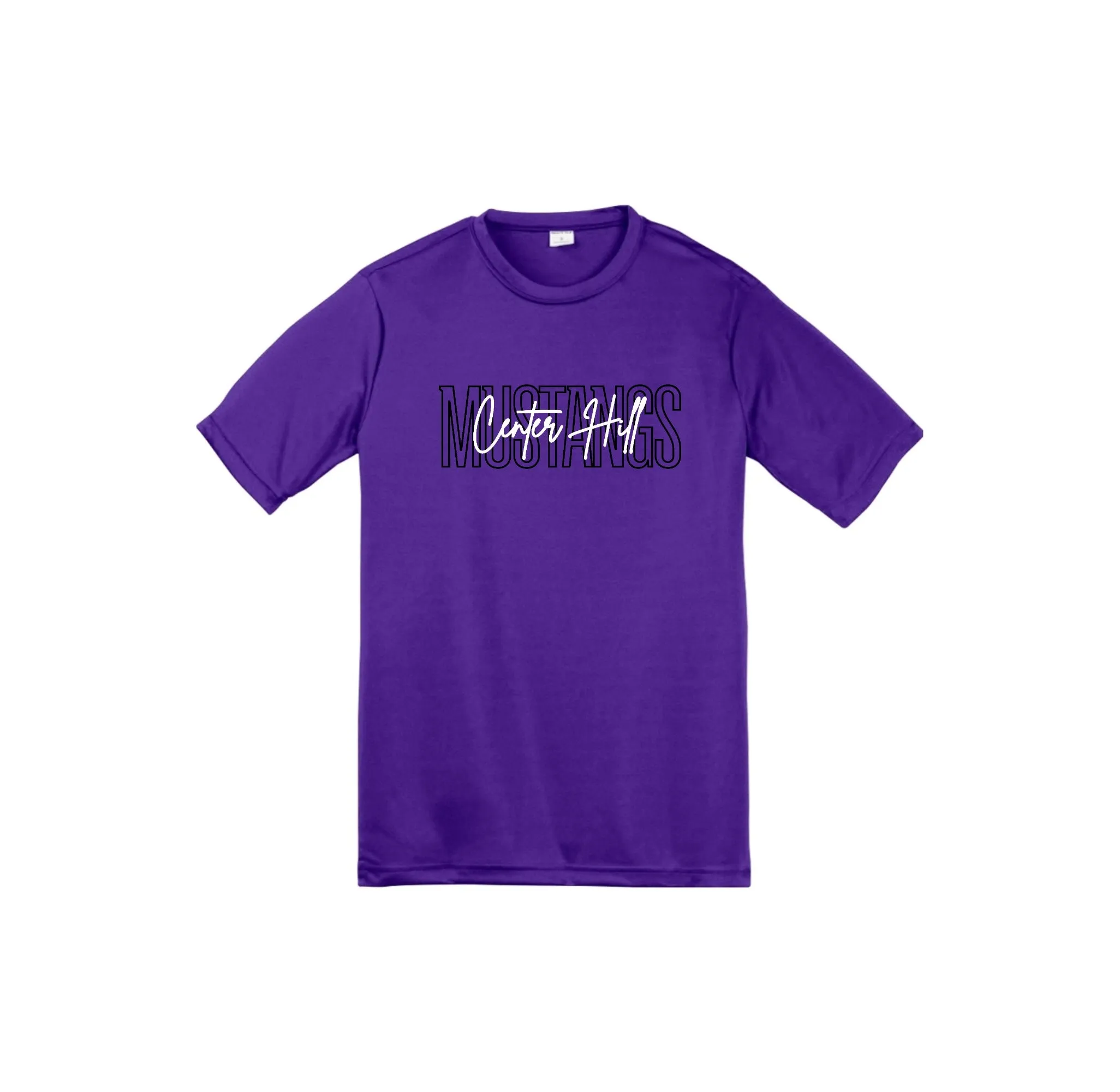 Center Hill Elementary-Youth Unisex Dri-Fit Shirt On-Demand_Map Logo Typographic
