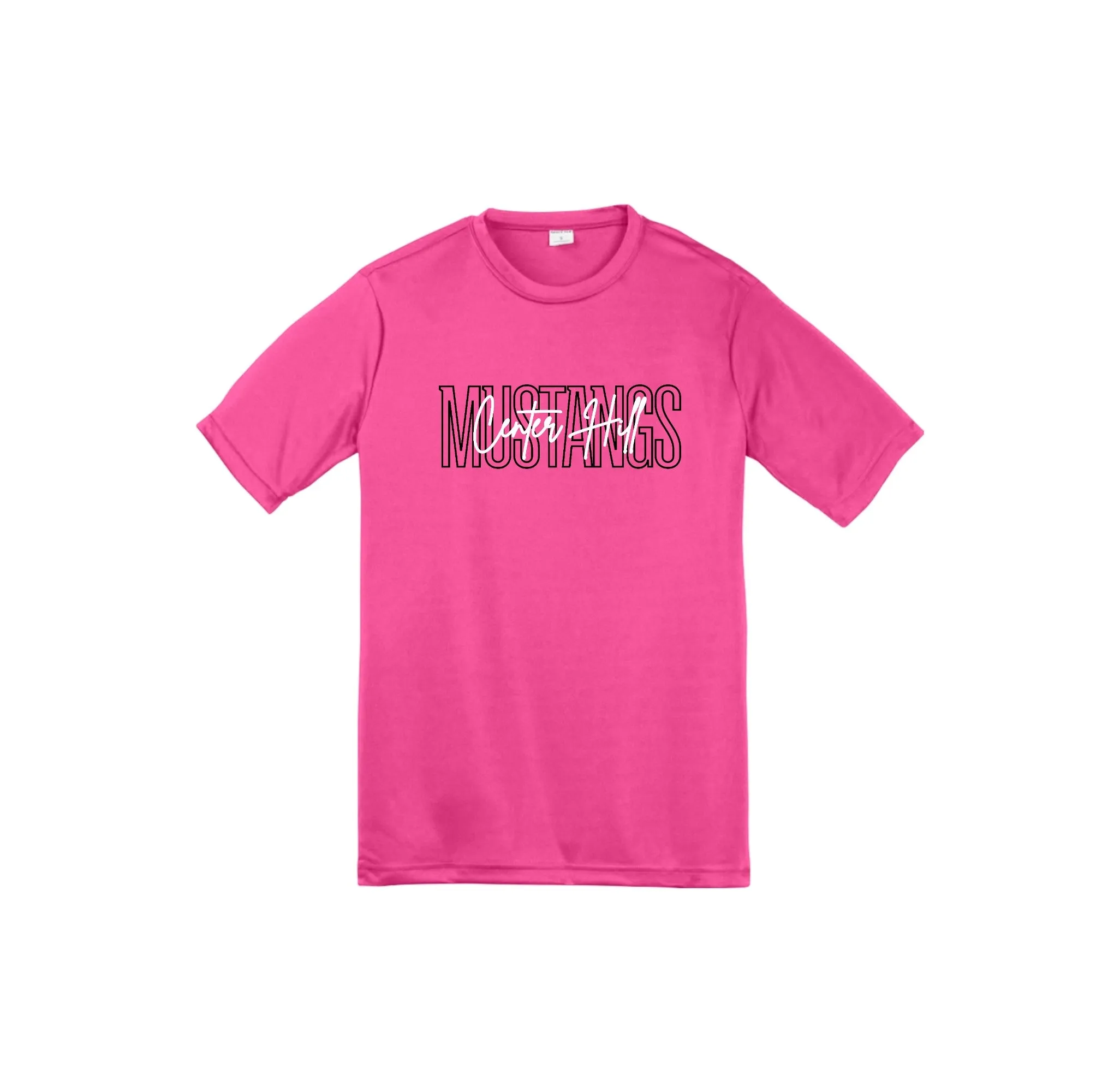 Center Hill Elementary-Youth Unisex Dri-Fit Shirt On-Demand_Map Logo Typographic