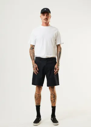 Chess Club Hemp Relaxed Shorts in Black