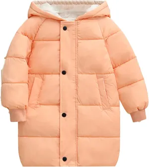 Children's Down Padded Jacket Long Cotton Padded Jacket Childrens Padded Jacket Girls Winter Coats Toddler Girl Coats 4t