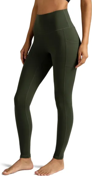 Colorfulkoala Women's High Waisted Leggings 28" Inseam Full Length Workout Yoga Pants with Pockets